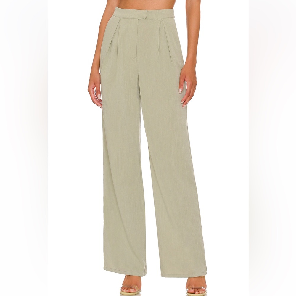 LOVERS + FRIENDS ROXANNE PANT - SAGE GREEN - XS -